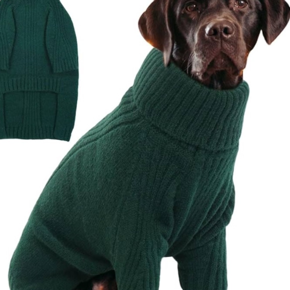 Blue  Dog Turtleneck Sweater bing pet